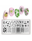 BORN PRETTY prostokąt paznokci tłoczenia płyty kwiat motyl mieszane wzór Nail Art obraz projekt narzędzia czysty świata L001