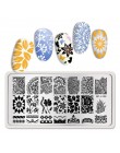 BORN PRETTY prostokąt paznokci tłoczenia płyty kwiat motyl mieszane wzór Nail Art obraz projekt narzędzia czysty świata L001