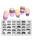 BORN PRETTY prostokąt paznokci tłoczenia płyty kwiat motyl mieszane wzór Nail Art obraz projekt narzędzia czysty świata L001