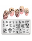 BORN PRETTY prostokąt paznokci tłoczenia płyty kwiat motyl mieszane wzór Nail Art obraz projekt narzędzia czysty świata L001