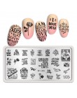 BORN PRETTY prostokąt paznokci tłoczenia płyty kwiat motyl mieszane wzór Nail Art obraz projekt narzędzia czysty świata L001