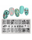 BORN PRETTY prostokąt paznokci tłoczenia płyty kwiat motyl mieszane wzór Nail Art obraz projekt narzędzia czysty świata L001