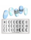 BORN PRETTY prostokąt paznokci tłoczenia płyty kwiat motyl mieszane wzór Nail Art obraz projekt narzędzia czysty świata L001