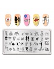 BORN PRETTY prostokąt paznokci tłoczenia płyty kwiat motyl mieszane wzór Nail Art obraz projekt narzędzia czysty świata L001