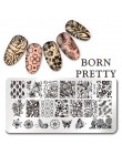 BORN PRETTY 1PC boże narodzenie szablon tłoczenia paznokci kwiat zwierząt geometria miłość walentynki do dekoracji paznokci (ksz