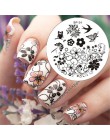 BORN PRETTY 1PC boże narodzenie szablon tłoczenia paznokci kwiat zwierząt geometria miłość walentynki do dekoracji paznokci (ksz