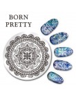 BORN PRETTY 1PC boże narodzenie szablon tłoczenia paznokci kwiat zwierząt geometria miłość walentynki do dekoracji paznokci (ksz