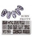 BORN PRETTY 1PC boże narodzenie szablon tłoczenia paznokci kwiat zwierząt geometria miłość walentynki do dekoracji paznokci (ksz