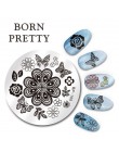 BORN PRETTY 1PC boże narodzenie szablon tłoczenia paznokci kwiat zwierząt geometria miłość walentynki do dekoracji paznokci (ksz