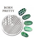 BORN PRETTY 1PC boże narodzenie szablon tłoczenia paznokci kwiat zwierząt geometria miłość walentynki do dekoracji paznokci (ksz