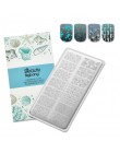 BeautyBigBang XL-01 ze stalowymi ćwiekami stemplowanie do paznokci polski Nail Art Shell owoce szablon obrazu stemplowanie pazno