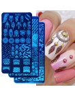 1 szt. Szablon do stemplowania paznokci Dreamcatcher wiatrak kwiaty wzory wzornik DIY wzory paznokci Manicure pieczęć płyta JIXY