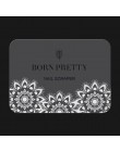 Urodzony PRETTY Mandala Nail Art stemplowanie skrobak pióro wyczyść pieczęć Mini karta 5.5x4 cm