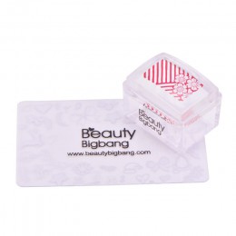 BeautyBigBang 1 zestaw prostokąt galaretki silikonowe paznokci Stamper wyczyść uchwyt Manicure szablon stempla narzędzia Stamper