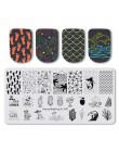 BeautyBigBang XL-01 ze stalowymi ćwiekami stemplowanie do paznokci polski Nail Art Shell owoce szablon obrazu stemplowanie pazno