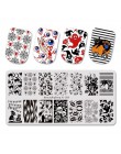 BeautyBigBang XL-01 ze stalowymi ćwiekami stemplowanie do paznokci polski Nail Art Shell owoce szablon obrazu stemplowanie pazno