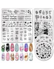 PICT YOU Flower Nail stemplowanie płyt liść stempel szablony druk geometryczny DIY Design wzornik narzędzia zdobienia paznokci p