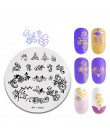 PICT YOU płytka do stemplowania paznokci French Tips drukowany design stempel z obrazkiem stal nierdzewna okrągły kształt szablo
