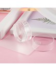 3.5cm w kształcie czaszki matowy Nail Art Stamper stemplowanie skrobak z Cap aplikator z miękkiego silikonu przezroczysty szablo