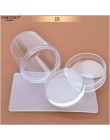 3.5cm w kształcie czaszki matowy Nail Art Stamper stemplowanie skrobak z Cap aplikator z miękkiego silikonu przezroczysty szablo