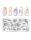 PICT YOU Flower Nail stemplowanie płyt liść stempel szablony druk geometryczny DIY Design wzornik narzędzia zdobienia paznokci p