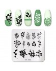 PICT YOU Flower Nail stemplowanie płyt liść stempel szablony druk geometryczny DIY Design wzornik narzędzia zdobienia paznokci p