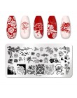 PICT YOU Flower Nail stemplowanie płyt liść stempel szablony druk geometryczny DIY Design wzornik narzędzia zdobienia paznokci p