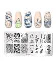 PICT YOU Flower Nail stemplowanie płyt liść stempel szablony druk geometryczny DIY Design wzornik narzędzia zdobienia paznokci p