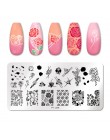 PICT YOU Flower Nail stemplowanie płyt liść stempel szablony druk geometryczny DIY Design wzornik narzędzia zdobienia paznokci p