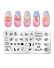 PICT YOU Flower Nail stemplowanie płyt liść stempel szablony druk geometryczny DIY Design wzornik narzędzia zdobienia paznokci p