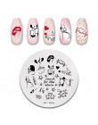 PICT You Nail stemplowanie płyty list linia projekt szablon tłoczenia ze stali nierdzewnej projekt paznokci Manicure zdobienia p