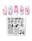 PICT YOU Flower Nail stemplowanie płyt liść stempel szablony druk geometryczny DIY Design wzornik narzędzia zdobienia paznokci p