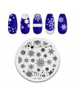 PICT YOU Flower Nail stemplowanie płyt liść stempel szablony druk geometryczny DIY Design wzornik narzędzia zdobienia paznokci p
