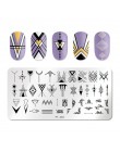 PICT You Nail stemplowanie płyty list linia projekt szablon tłoczenia ze stali nierdzewnej projekt paznokci Manicure zdobienia p