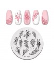 PICT YOU Flower Nail stemplowanie płyt liść stempel szablony druk geometryczny DIY Design wzornik narzędzia zdobienia paznokci p