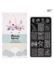 BeautyBigBang paznokci tłoczenia płyty piękny jednorożec Rainbow chmura paznokci szablon płyta prostokąt wzornik znaczek do pazn