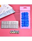 SHOPANTS 6*12cm prostokątne płytki do tłoczenia paznokci liście kwiaty motyl pieczątka na paznokcie szablony szablony Design pol