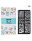 BeautyBigBang paznokci tłoczenia płyty piękny jednorożec Rainbow chmura paznokci szablon płyta prostokąt wzornik znaczek do pazn