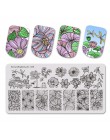 Beautybigbang tłoczenie płytki Nail Art geometria linie twarz obraz prostokąt ze stali nierdzewnej szablon do paznokci tłoczenie