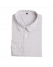 Dioufond moda bluzka w kropki z długim rękawem koszula kobiety bluzki bawełniane koszule damskie czerwony niebieski Dot Top Blus