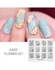 Płytki do stemplowania paznokci Nail artystyczny Design szablon do stemplowania geometryczny stempel do paznokci szablon Stamper
