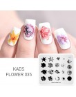 Płytki do stemplowania paznokci Nail artystyczny Design szablon do stemplowania geometryczny stempel do paznokci szablon Stamper