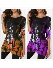 4XL w stylu Casual, letnia koszule damskie 2019 w stylu Boho w kwiaty drukuj Stretch koszula plażowa tunika luźna długa Party bl