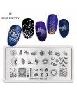 BORN PRETTY paznokci tłoczenia płyty prostokąt piękno wielu stylów Nail Art Stamp obraz szablon szablony artysta Manicure