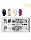 BORN PRETTY paznokci tłoczenia płyty prostokąt piękno wielu stylów Nail Art Stamp obraz szablon szablony artysta Manicure