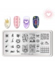 BORN PRETTY paznokci tłoczenia płyty prostokąt piękno wielu stylów Nail Art Stamp obraz szablon szablony artysta Manicure