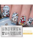 BORN PRETTY Christmas Nail stemplowanie płyty niedźwiedź polarny do dekoracji paznokci (kształt prostokątny) drukowanie szablonó