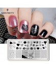 Urodzony PRETTY Halloween warstwa zdobiąca paznokcie dynia wzór świąteczny szablon obrazu festiwal nowy rok Nails wzornik