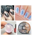 1 sztuk okrągły szablon tłoczenia paznokci płyty łapacz snów kwiaty koronki obraz polski Transfer narzędzia diy dla Nail Art JIS