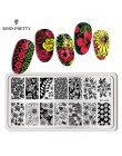 BORN PRETTY tłoczniki do paznokci koronki kwiat wzór zwierząt Nail Art Stamp szablon tłoczenia obraz płyty szablon do paznokci n